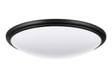 14 in. Indoor White, Black, Brushed Nickel and Bronze Adjustable CCT LED Flush Mount with Interchangeable Trims