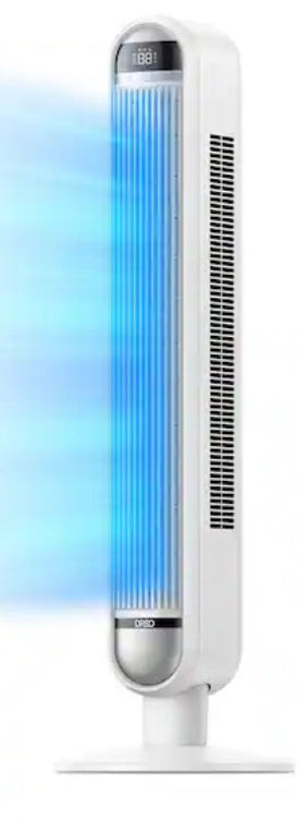 Smart Essential 42 in. 6 fan speeds Tower Fan in White with Wi-Fi, Voice Control, No Remote and 90Â° Oscillation