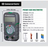 Pocket Size True RMS Digital Multi-Meter