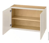 Avondale 36 in. W x 12 in. D x 24 in. H Ready to Assemble Plywood Shaker Wall Bridge Kitchen Cabinet in Antique White