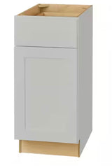 Avondale Shaker Dove Gray Ready to Assemble Plywood 15 in Base Cabinet (15 in W x 24 in D x 34.5 in H)