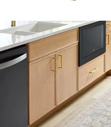 Leyton 30 in. W x 24 in. D x 34.5 in. H Ready to Assemble Plywood Slim Shaker Sink Base Kitchen Cabinet in White Oak