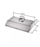 30 in. 320CFM Convertible Under Cabinet Range Hood in Stainless Steel