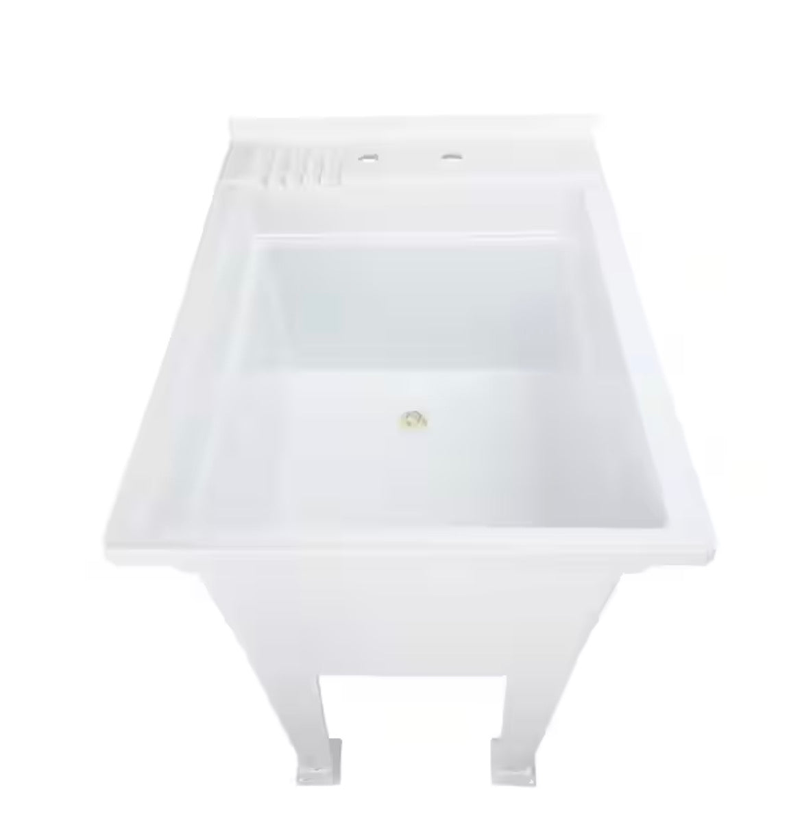 18 in. W x 24 in. D x 35 in. H Freestanding Laundry/Utility Sink in White