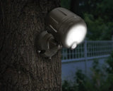 Outdoor 250 Lumen Battery Powered Motion Activated Integrated LED Security Light, Brown