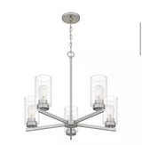 Katalyst 15 in. 3-Light Matte Black Color Choice Selectable CCT LED with Night Light Semi-Flush Mount Ceiling Light
