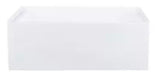 Voltaire 54 in. x 30 in. Acrylic White, Alcove, Integral Armrest, Left-Hand Drain, Apron Rectangular Bathtub in White