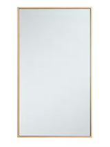 Brass 20 in. W x 36 in. H Rectangle Vanity Mirror