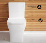 Concorde 1-Piece 0.8/1.28 GPF Dual Flush Square Toilet in White