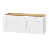 Avondale 33 in. W x 24 in. D x 12 in. H Ready to Assemble Plywood Shaker Wall Bridge Kitchen Cabinet in Alpine White