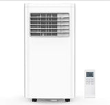 10,000 BTU (6,000 BTU DOE) 115-Volt Quiet 56dB Portable Air Conditioner w/Dehumidifier, Remote up to 450 sq. ft. White