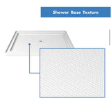 SlimLine 36 in. x 36 in. Single Threshold Alcove Shower Pan Base in White with Center Drain