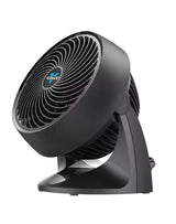 533 7.3 in. Small Whole Room Air Circulator Desk Fan in Black