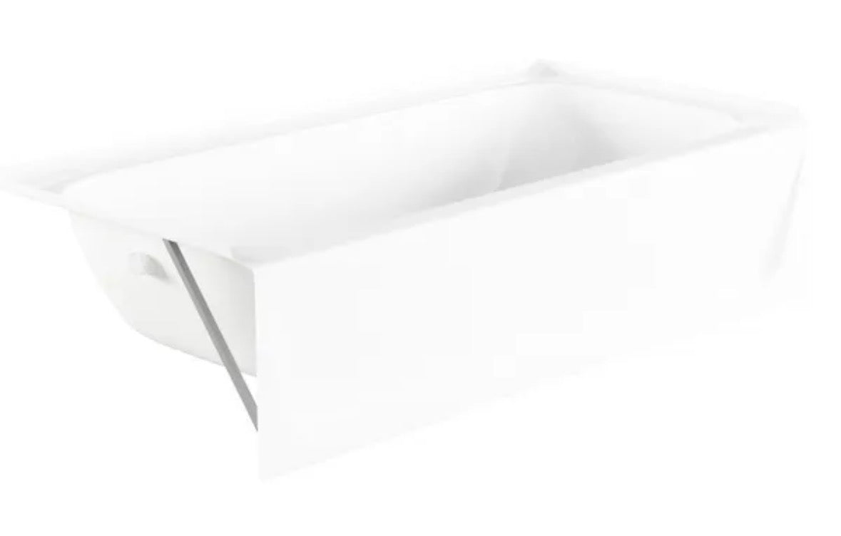 Maui 60 in. x 30 in. Soaking Bathtub with Left Drain in White
