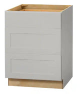 Avondale 24 in. W x 24 in. D x 34.5 in. H Ready to Assemble Plywood Shaker Drawer Base Kitchen Cabinet in Dove Gray