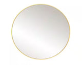 36 in. W x 36 in. H Gold Vanity Round Wall Mirror Aluminum Alloy Frame Bathroom Mirror