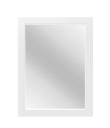30 in. W x 40 in. H Simple Rectangular White Wood Frame Bathroom Mirror Vanity Mirror Wall Mirror/Floor Mirror