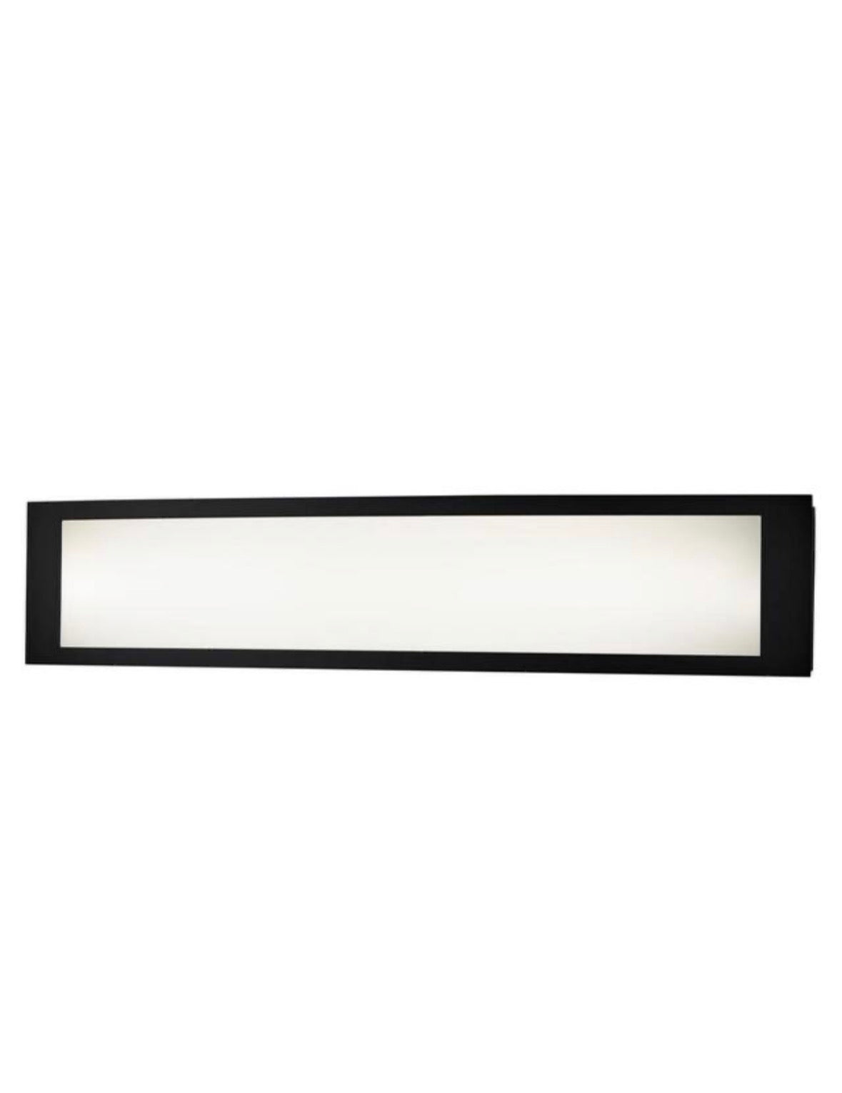 Woodbury 24.6 in. 1-Light Matte Black Integrated LED Bathroom Vanity Light Bar with Frosted Acrylic Shade