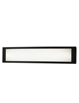 Woodbury 24.6 in. 1-Light Matte Black Integrated LED Bathroom Vanity Light Bar with Frosted Acrylic Shade