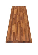 8 ft. L x 25 in. D Finished Engineered Walnut Butcher Block Countertop