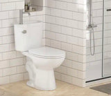 2-Piece 1.28 GPF Single Flush Elongated Toilet, Over-The-Toilet Sink with Faucet, Space-Saving Dual Function, in White