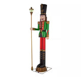 8 ft. Giant-Sized Lantern Nutcracker with LifeEyes LCD Eyes Holiday Yard Decoration