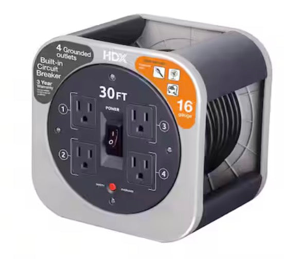 4 ft. Multiple Outlet and Wall Mounted Surge Protector Set (3-Pack)