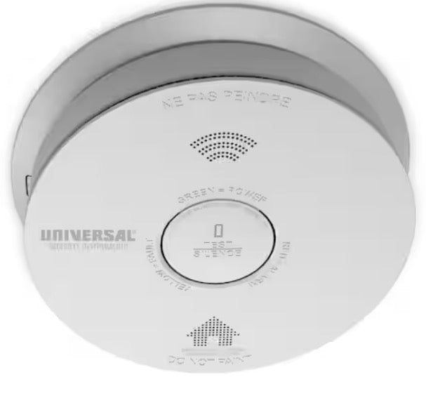 3-Year Replaceable Battery Combination Smoke and Carbon Monoxide Detector with Voice Alarm and LED Warning Light