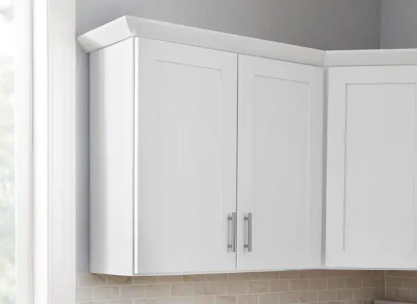 Avondale Shaker Alpine White Ready to Assemble Plywood 30 in Wall Kitchen Cabinet (30 in W x 36 in H x 12 in D)