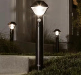 Smart Lighting 2-Watt Equivalent LED Black Motion Activated Outdoor Battery Path Area Light with Smart Lighting Bridge