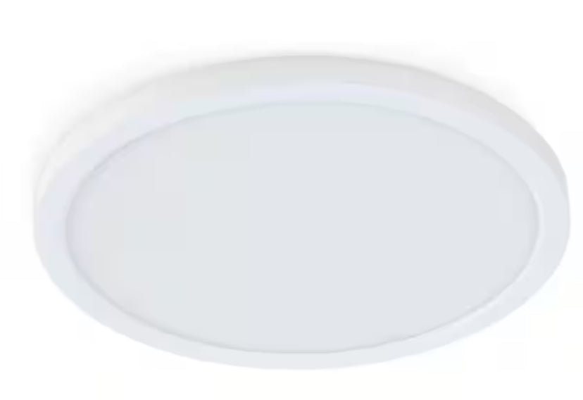 7.2-Watt Integrated LED Flush Mount 5 in. White Round Dimmable Flat Ceiling Panel with Color Change 5-CCT
