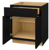 Avondale 27 in. W x 24 in. D x 34.5 in. H Ready to Assemble Plywood Shaker Base Kitchen Cabinet in Raven Black
