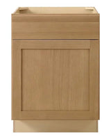 Avondale 24 in. W x 24 in. D x 34.5 in. H Ready to Assemble Plywood Shaker Base Kitchen Cabinet in White Oak