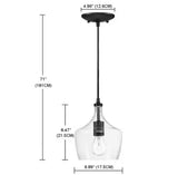 3-Pack 1-light Dark Bronze Mini Pendant Light