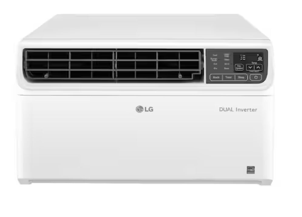 14,000 BTU 115V Window Air Conditioner Cools 700 sq. ft. with Dual inverter, Remote, Wi-Fi and Dehumidifier in White