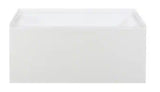 48 in. x 32 in. Right Drain Rectangular Alcove Bathtub in White