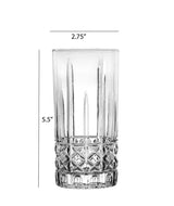 12 oz. Textured Highball Drinking Glass (Set of 6)