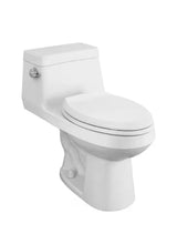 Colony 1-Piece 1.28 GPF Single Flush Elongated Toilet in White Seat Included