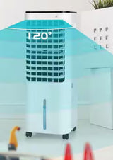 8,000 BTU Portable Air Conditioner Cools 250 Sq. Ft. with Ice Box and Remote Control in White