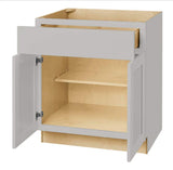 Avondale Shaker Dove Gray Ready to Assemble Plywood 30 in Base Cabinet (30 in W x 24 in D x 34.5 in H)