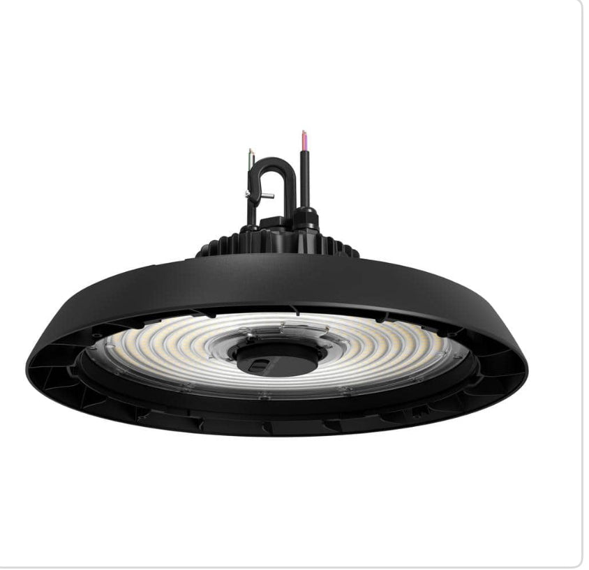 14 in. Black Integrated LED Dimmable High Bay Light at 30000 Lumens, 5000K Daylight