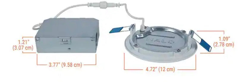 HLBE 4 in. Ultra-Thin Downlight 3000K Fixed CCT New Construction/Remodel Integrated LED Recessed Light Kit 12PK