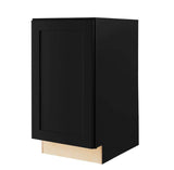 Avondale 18 in. W x 24 in. D x 34.5 in. H Ready to Assemble Plywood Shaker Trash Can Kitchen Cabinet in Raven Black