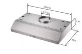 30 in. 320 CFM Convertible Under Cabinet Range Hood in Stainless Steel