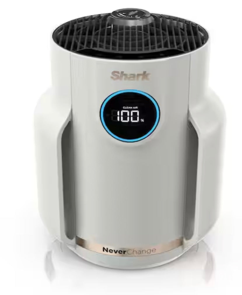 NeverChange 250 sq. ft. HEPA Filter Table Top Mini Air Purifier and Cleaner in Grays with Odor Neutralizer Technology