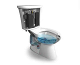 Power Flush 12 in. Rough In 2-Piece 1.28 GPF Single Flush Round Toilet in White, Seat Included