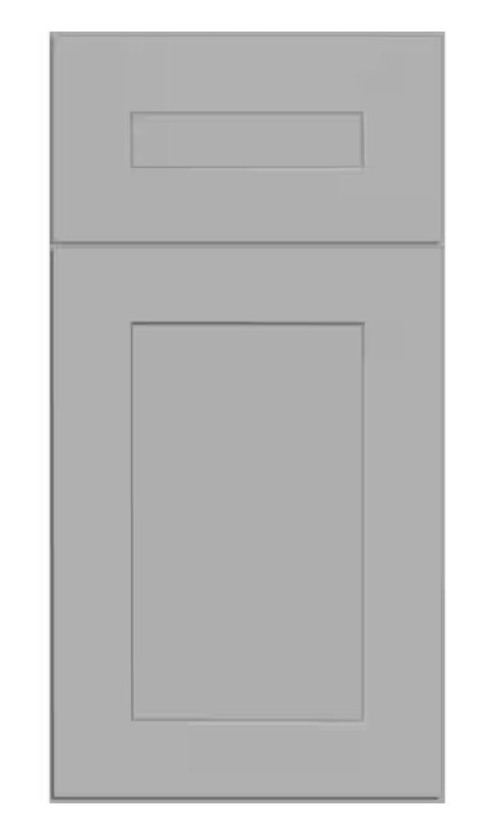 21 in. W x 21 in. D x 34.5 in. H Ready to Assemble Plywood Shaker Drawer Base Kitchen Cabinet in Dove Gray