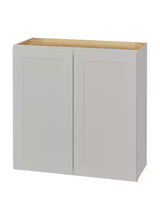 Avondale Shaker Dove Gray Quick Assemble Plywood 36 in Wall Cabinet (36 in W x 30 in H x 12 in D)