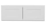 33-in. W x 24-in. D x 12-in. H in Shaker White Plywood Ready to Assemble Wall Bridge Kitchen Cabinet with 2 Doors