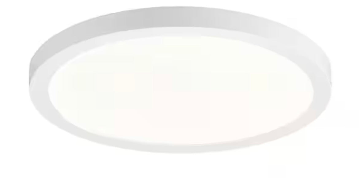 Flex Install Disk 10 in. White Indoor Integrated LED Recessed Ceiling Light Flush Mount with 5CCT and 1120 Lumens